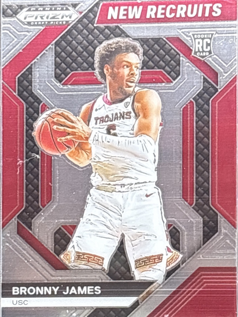 Panini Prizm New Recruits Bronny James Jr Rookie Basketball Card